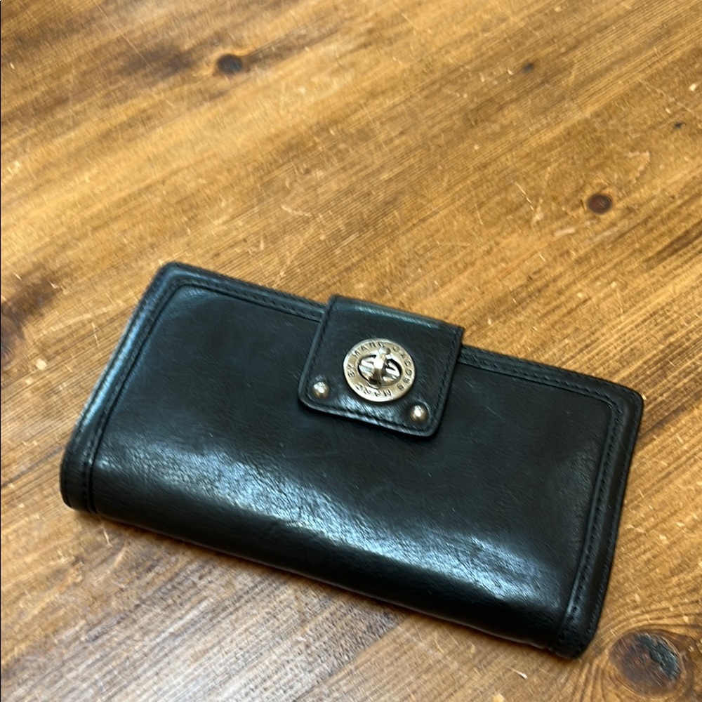 Marc by Marc Jacobs Black Leather Continental Women's Wallet